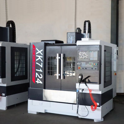 XK7124/XH7124縦CNCのアルミニウム フライス盤を製粉する中国の小型4つの軸線CNC